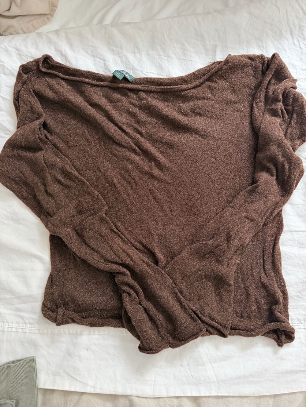 wild fable Brown Off-the-Shoulder Sweater